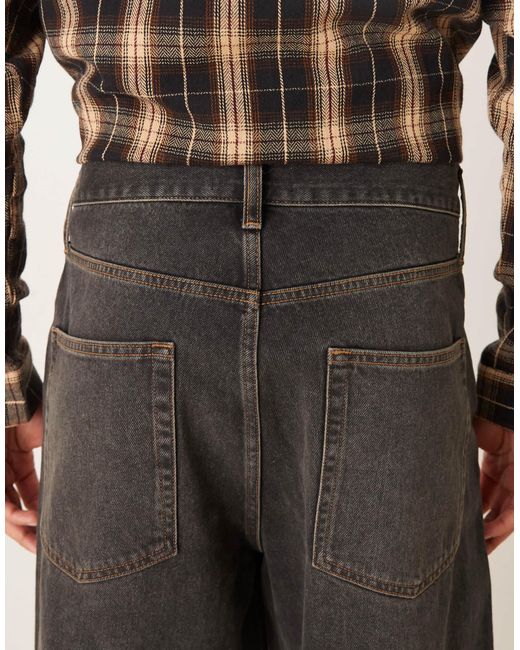 ASOS Natural Extreme Baggy Jeans for men