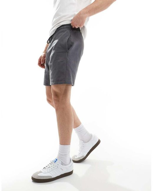 ASOS Blue Shorter Length Slim Shorts for men