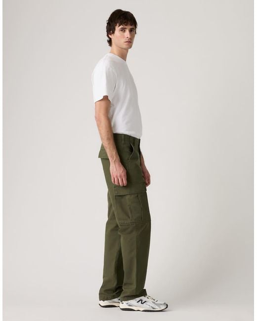 Levi's White Xx Cargo Straight Lightweight Pants for men