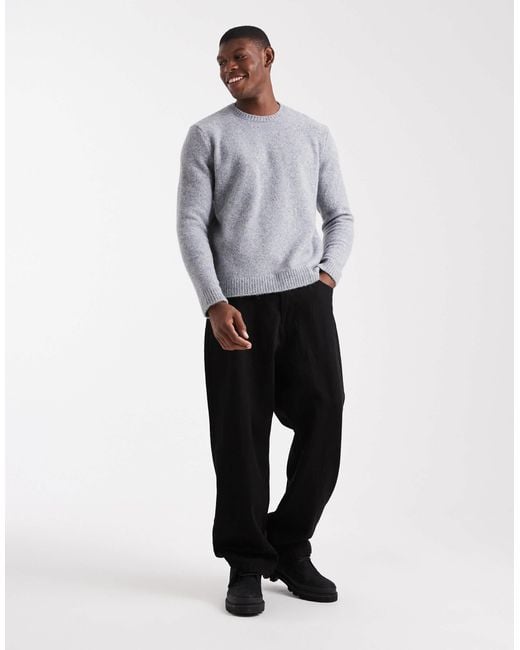 ASOS – relaxed-fit-strickpullover in Gray für Herren