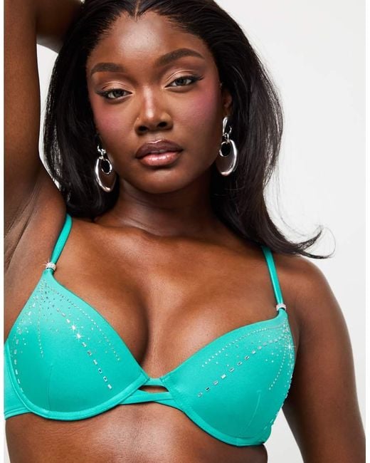 Ann Summers Blue Summer Siren Underwired Bikini Top