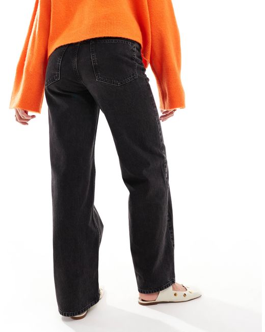 Asos design maternity - jean dad large - délavé ASOS en coloris Black