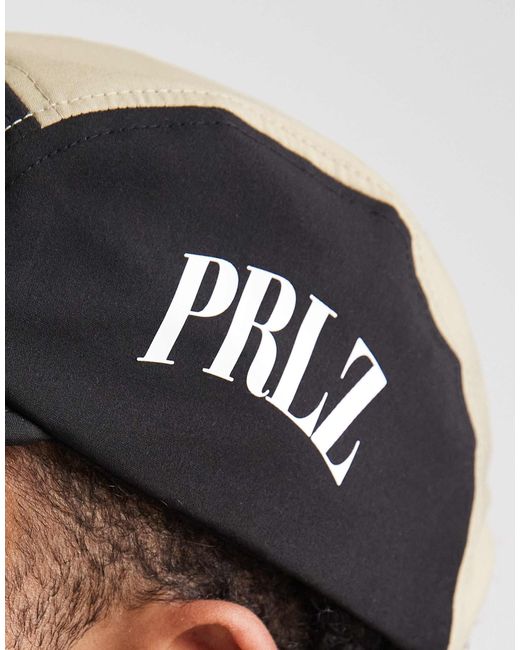 Parlez – kappe mit 5 bahnen, logo und farbblockdesign in Brown für Herren