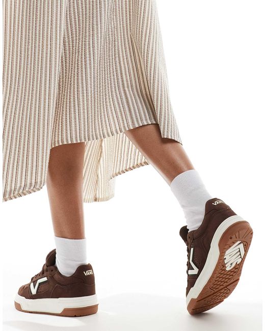 Upland - baskets chunky en daim - marron foncé Vans en coloris Black