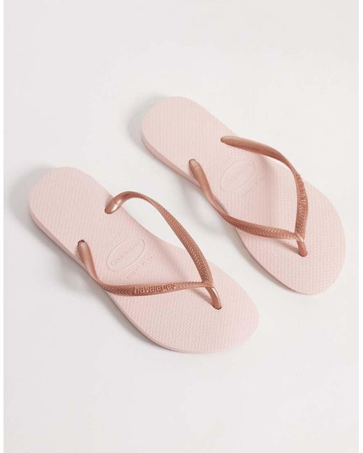 Havaianas Pink Slim Flip Flops