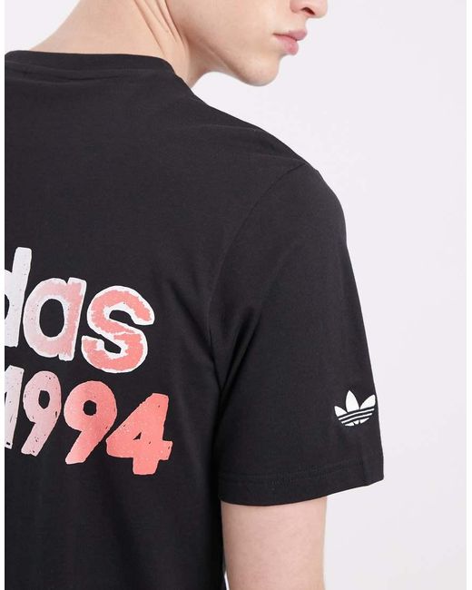 Adidas Originals Black World Cup 94 Crest Graphic T-shirt for men