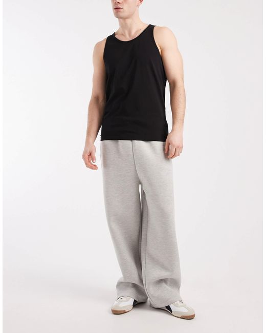 Jack & Jones Black 3 Pack Basic Vests for men