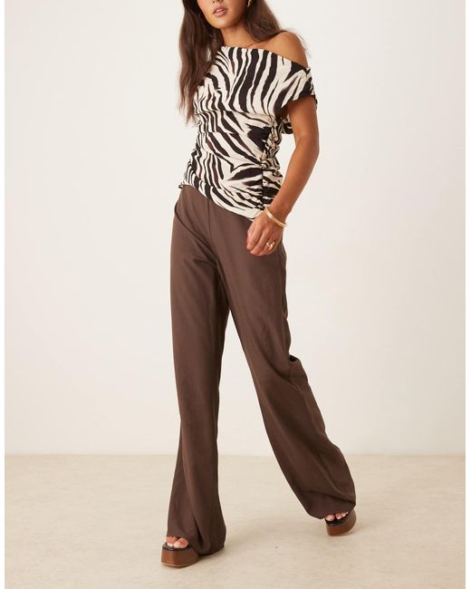 Pantalon ample Mango en coloris Natural
