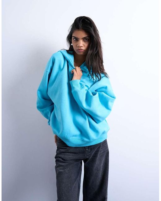 TOPSHOP Blue Ultimate Hoodie