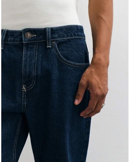 New Look Blue Straight Fit Jeans for men