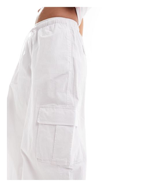 Cotton on - pantalon d'été cargo décontracté en lin Cotton On en coloris White