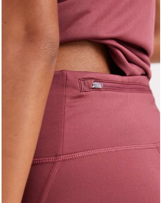 Nike Red Tempo Dri-Fit High-Waisted 7/8 Leggings