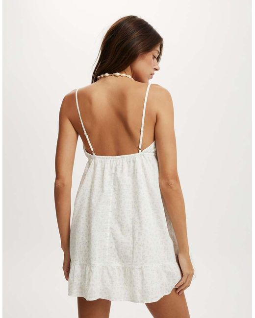 Cotton On White Serena Mini Sundress