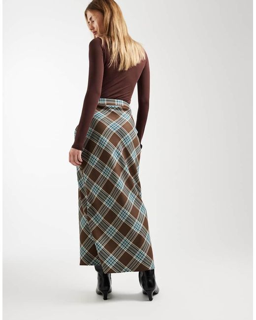 ASOS Multicolor Drape Detail Maxi Skirt