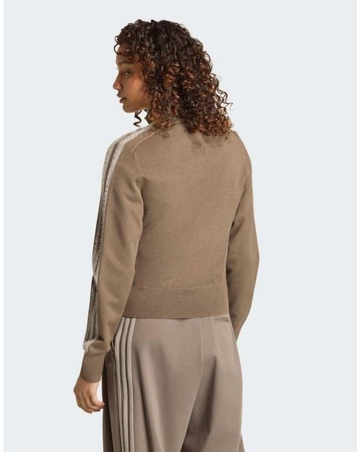 Adidas Originals Brown Knitted Firebird Track Top