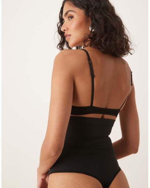 Spanx Black Sculpt Seamless Power High-Waisted Thong