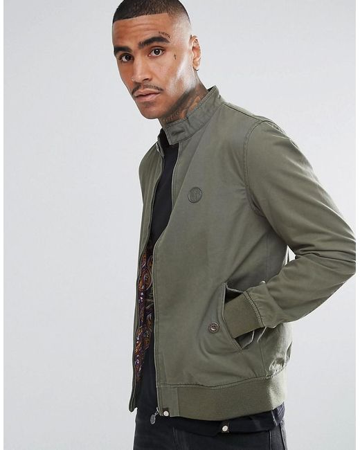 Pretty Green Cotton Harrington Jacket 