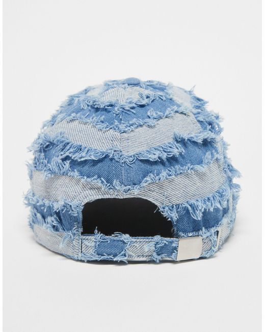 Cappellino unisex di Reclaimed (vintage) in Blue