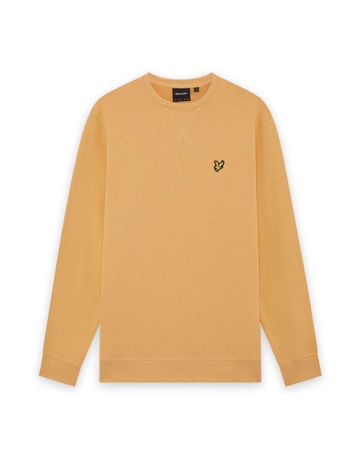 Lyle & Scott Natural Mid Layers Crew Neck Sweatshirt for men