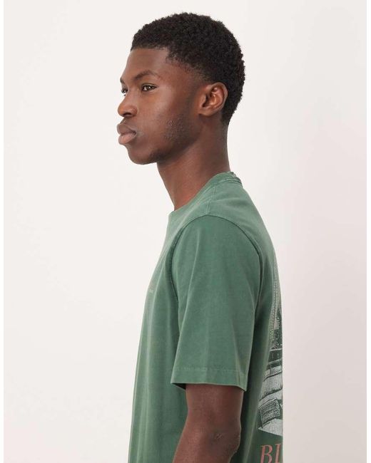 Camiseta De Manga Corta Con Estampado Gráfico En La Espalda De Abercrombie & Fitch de hombre de color Green