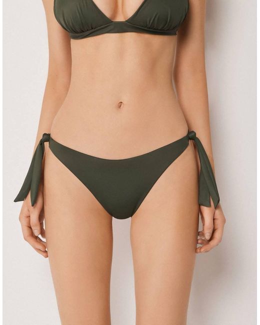 Calzedonia Black Premium Sculpt Tie Bikini Bottoms