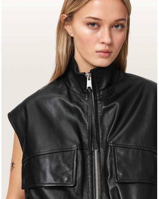 Chaleco Flor De AllSaints de color Black