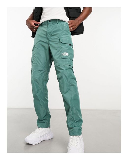 Exclusivité asos - - alrescha - pantalon cargo à fermeture éclair - sauge The North Face pour homme en coloris Green