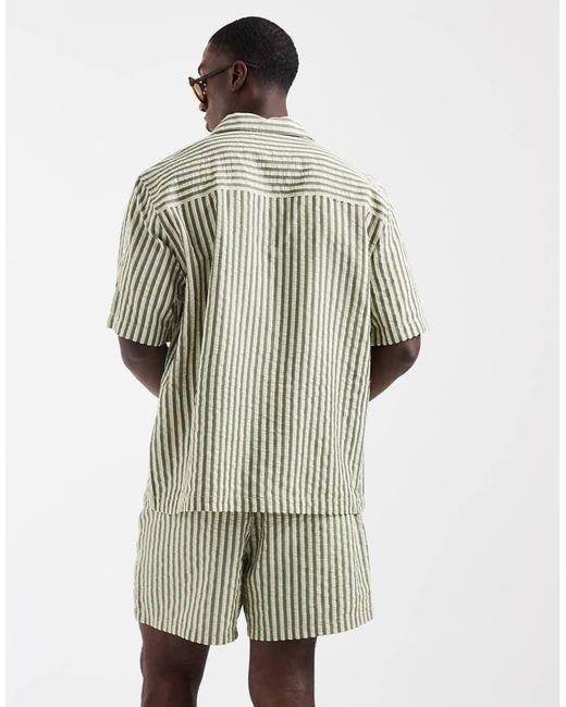 ASOS Green Short Sleeve Shirt for men