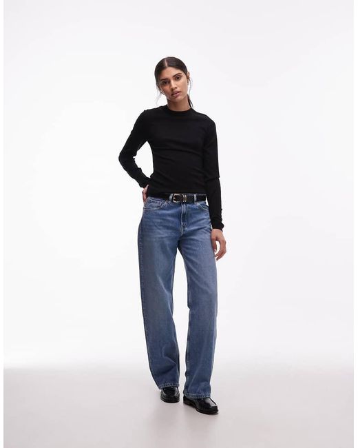 & Other Stories Blue Slim Fit Pure Merino Wool Jumper