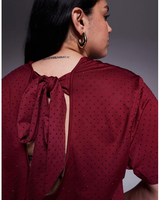 Renee Studio Red Renée studio – kurzes t-shirt-kleid