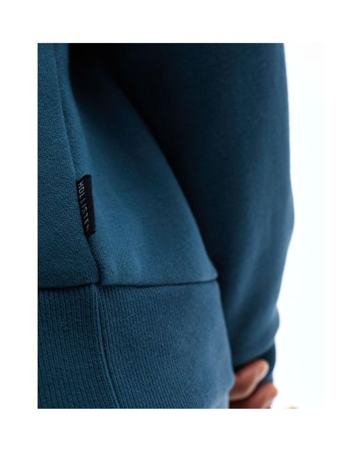 Hollister – locker geschnittenes rugby-sweatshirt in Blue für Herren