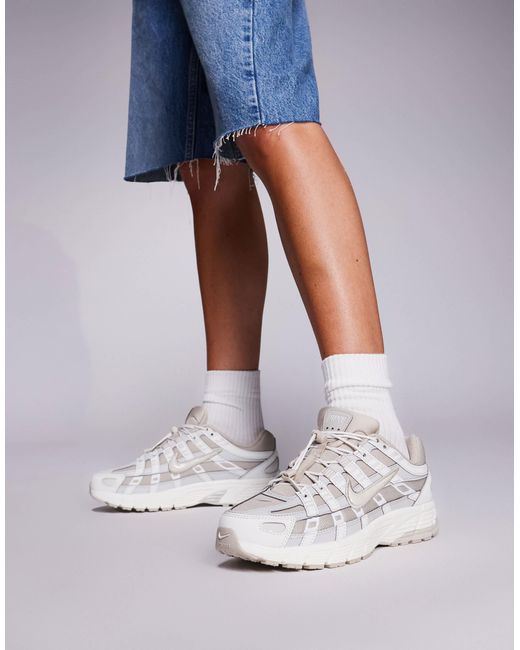 Nike White P-6000 Utility Trainers