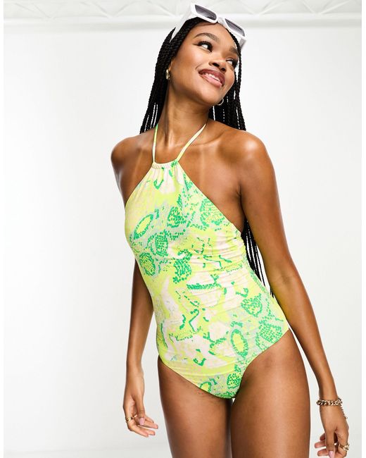 Moda Tall Swimsuit in Green | Lyst