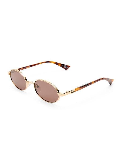 Le Specs Brown Icicle Slim Sunglasses