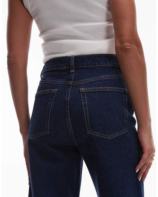 & Other Stories Blue High Rise Flared Jeans With Patch Pockets