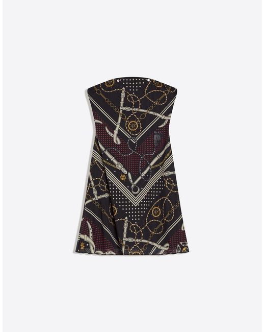 Bershka Black Tulle Bandeau Mini Dress