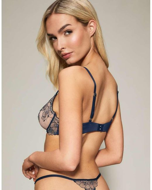 KBX Brown Jasmine Non Padded Plunge Bra