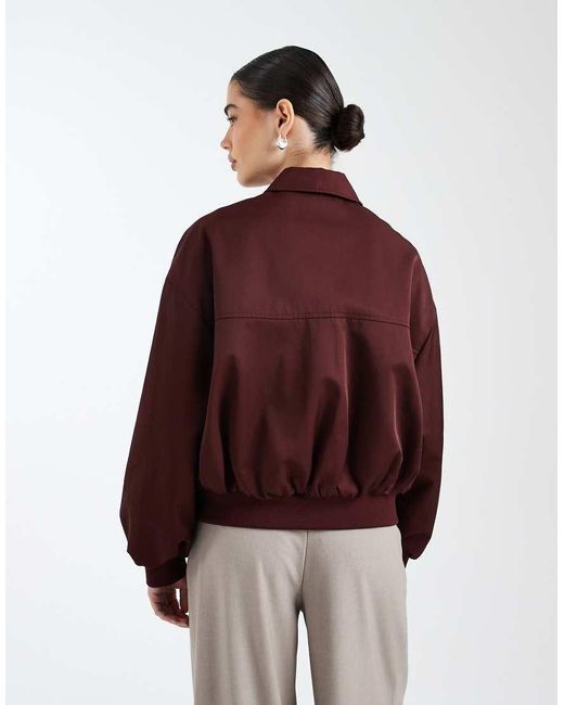 ASOS Red Oversized Bomber Jacket