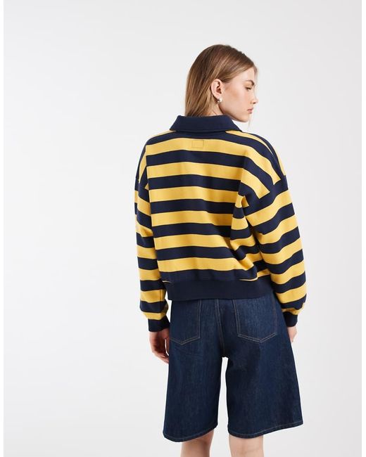 Levi's Metallic Vintage Striped Polo Neck