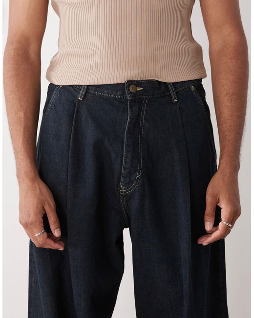 Jean ultra baggy à fronces sur le devant - foncé classique Weekday pour homme en coloris Natural