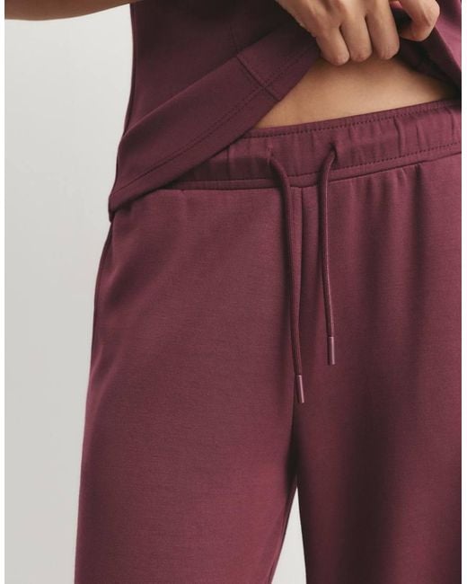 Pull&Bear Red Wide-leg Sweatpants