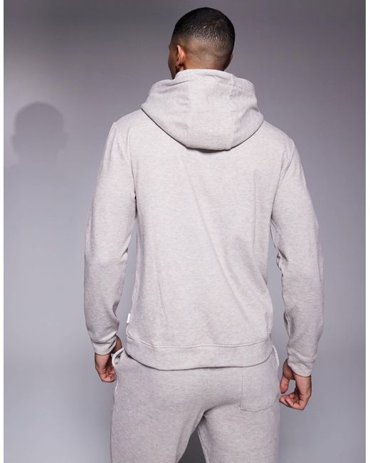 River Island Gray Mix & Match Super Cosy Lounge Hoodie for men