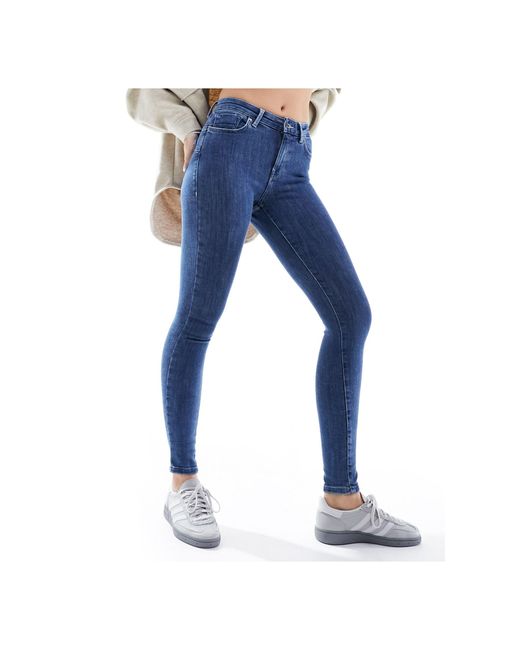 ONLY Blue Pushup Skinny Jeans