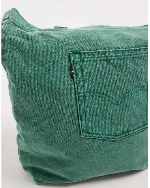 Levi's Green Back Pocket Denim Tote Bag