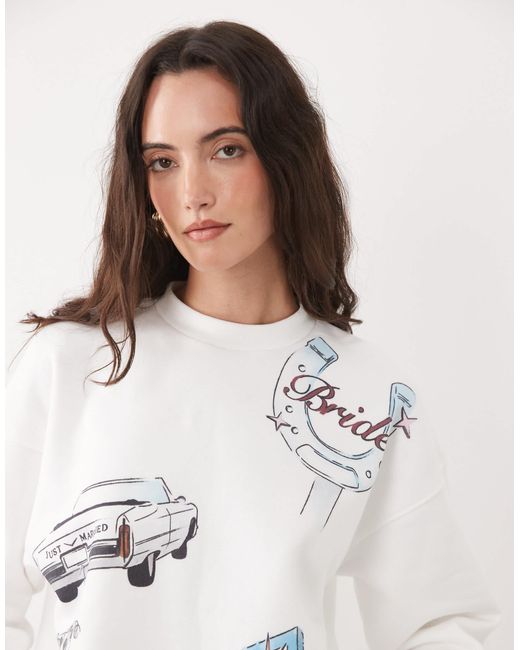 Pull Six Stories en coloris White