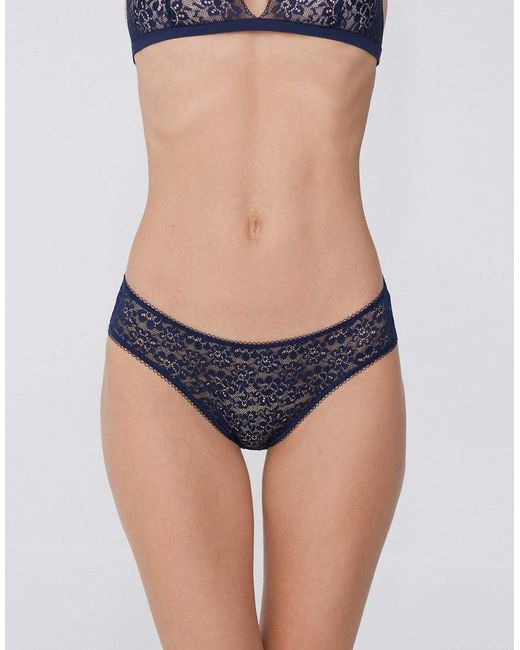 Tezenis Blue Classic Lace Briefs