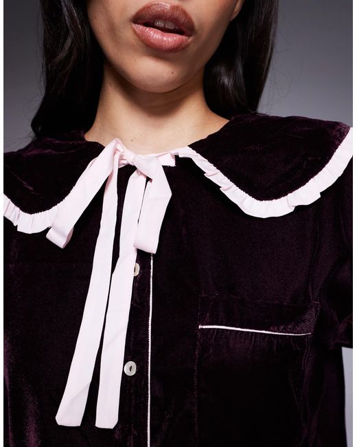 River Island Multicolor – pyjama aus samt