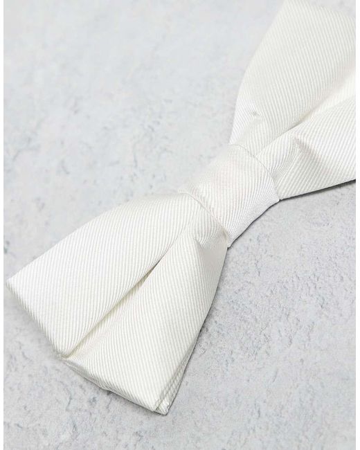 River Island Gray Bow Tie for men