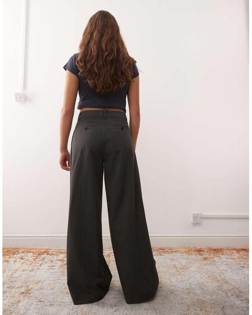 Weekday Multicolor Co-Ord Oversized Wide Leg Pleated Trousers