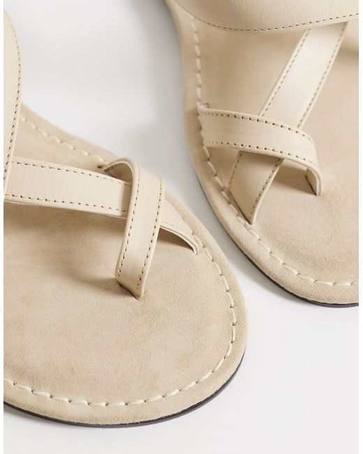 Mango White – flache sandalen
